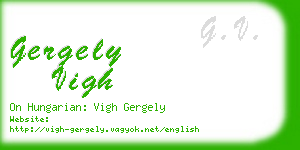 gergely vigh business card